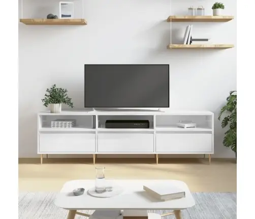 Tv Skapītis, Spīdīgi Balts, 150X30X44,5 Cm, Inženierijas Koks Vidaxl Tv Skapītis, Spīdīgi Balts, 150X30X44,5 Cm, Inženierijas Koks Vidaxl