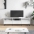 Tv Skapītis, Balts, 150X30X44,5 Cm, Inženierijas Koks Vidaxl