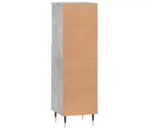 Vonios Kambario Spintelė, Betono Pilka, 30X30X100cm Mediena