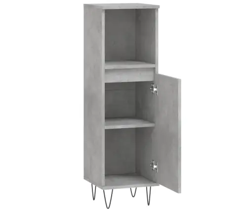 Vannitoakapp, Betoonhall, 30 X 30 X 100 cm Tehispuit