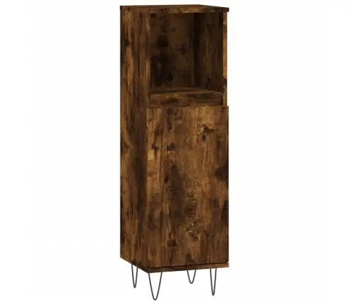 Vannitoakapp, Suitsutatud Tamm, 30 X 30 X 100 cm Tehispuit Vannitoakapp, Suitsutatud Tamm, 30 X 30 X 100 cm Tehispuit