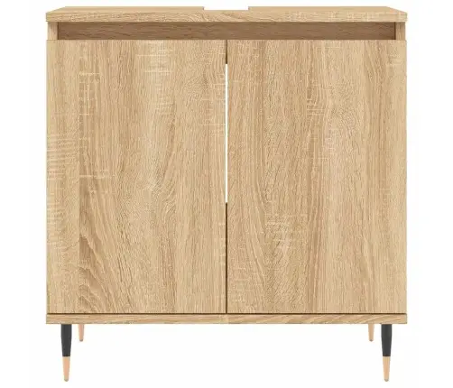 Vannasistabas Skapītis, Ozola, 58X33X60 Cm, Inženierijas Koks Vidaxl