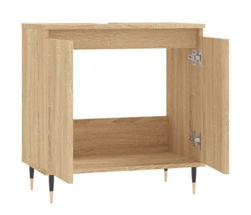 Vannasistabas Skapītis, Ozola, 58X33X60 Cm, Inženierijas Koks Vidaxl