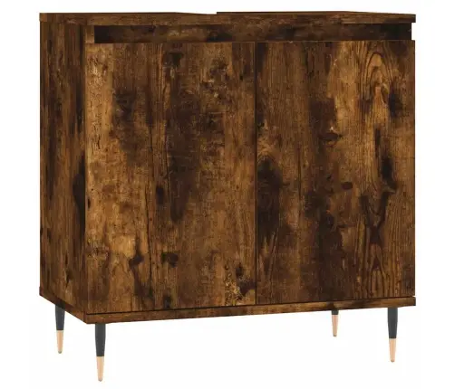 Vonios Kambario Spintelė, Dūminio Ąžuolo, 58X33X60cm Mediena