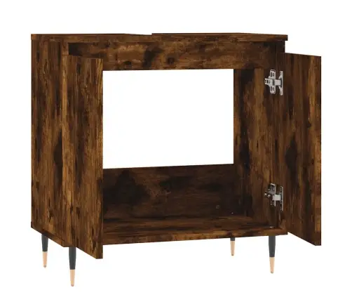 Vonios Kambario Spintelė, Dūminio Ąžuolo, 58X33X60cm Mediena