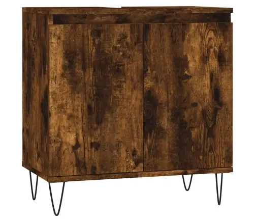 Vannasistabas Skapītis, Ozola, 58X33X60 Cm, Inženierijas Koks Vidaxl Vannasistabas Skapītis, Ozola, 58X33X60 Cm, Inženierijas Koks Vidaxl