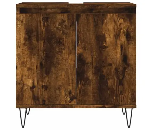 Vannasistabas Skapītis, Ozola, 58X33X60 Cm, Inženierijas Koks Vidaxl Vannasistabas Skapītis, Ozola, 58X33X60 Cm, Inženierijas Koks Vidaxl