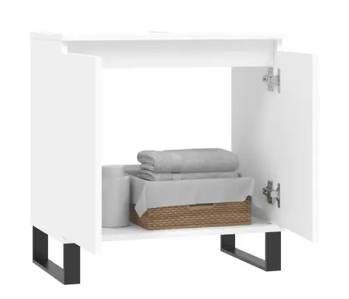 Vannasistabas Skapītis, Balts, 58X33X60 Cm, Inženierijas Koks Vidaxl Vannasistabas Skapītis, Balts, 58X33X60 Cm, Inženierijas Koks Vidaxl