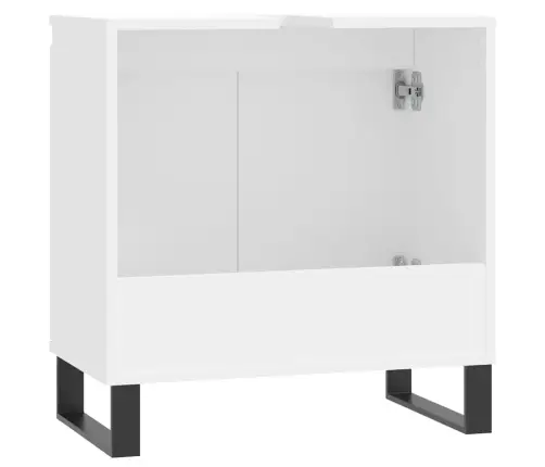 Vannasistabas Skapītis, Balts, 58X33X60 Cm, Inženierijas Koks Vidaxl Vannasistabas Skapītis, Balts, 58X33X60 Cm, Inženierijas Koks Vidaxl