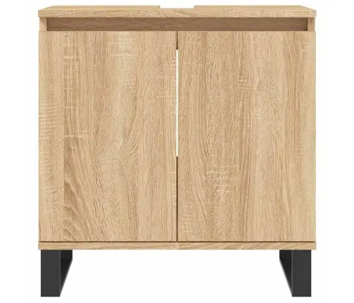 Vonios Kambario Spintelė, Ąžuolo, 58X33X60cm Apdirbta Mediena