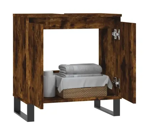 Vannasistabas Skapītis, Ozola, 58X33X60 Cm, Inženierijas Koks Vidaxl