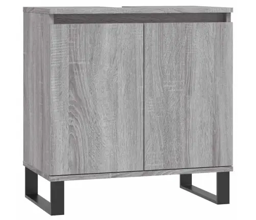 Vannitoakapp, Hall Sonoma Tamm, 58 X 33 X 60 cm Tehispuit