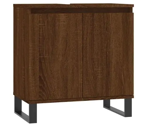 Vannasistabas Skapītis, 58X33X60Cm, Inženierijas Koks, Ozolkoka Vidaxl