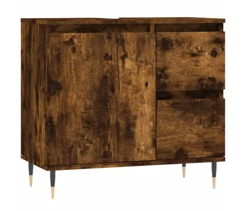 Vonios Kambario Spintelė, Dūminio Ąžuolo, 65X33X60cm Mediena