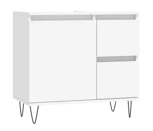 Vannitoakapp, Valge, 65 X 33 X 60 cm Tehispuit