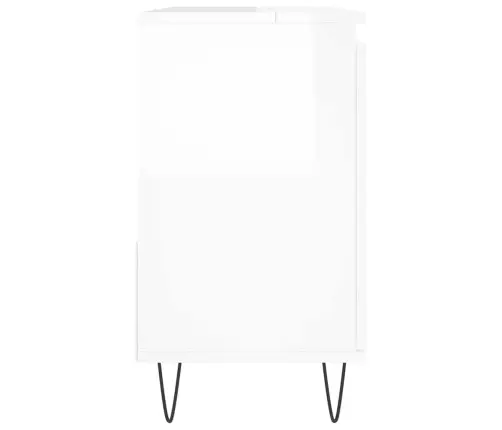 Vannitoakapp, Kõrgläikega Valge, 65 X 33 X 60 cm Tehispuit