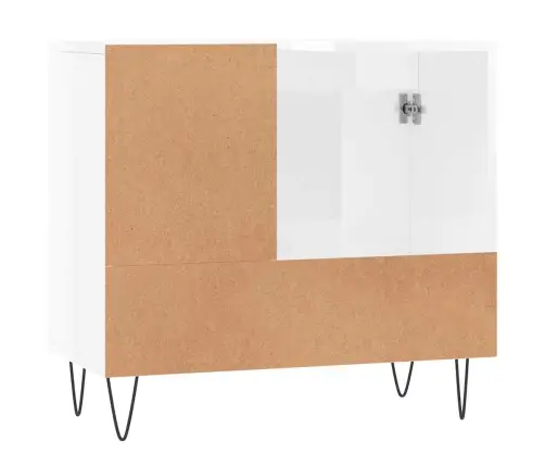 Vannitoakapp, Kõrgläikega Valge, 65 X 33 X 60 cm Tehispuit