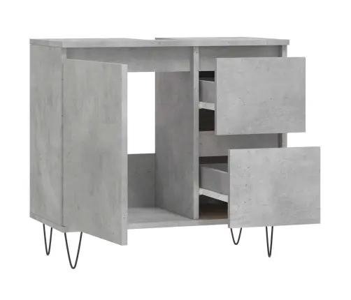 Vannitoakapp, Betoonhall, 65 X 33 X 60 cm Tehispuit