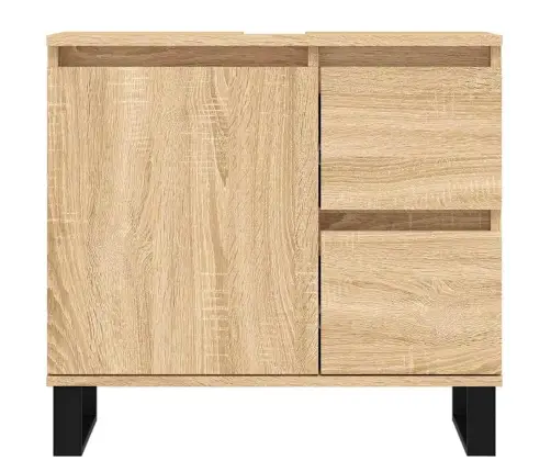 Vannitoakapp, Hall Sonoma Tamm, 65 X 33 X 60 cm Tehispuit