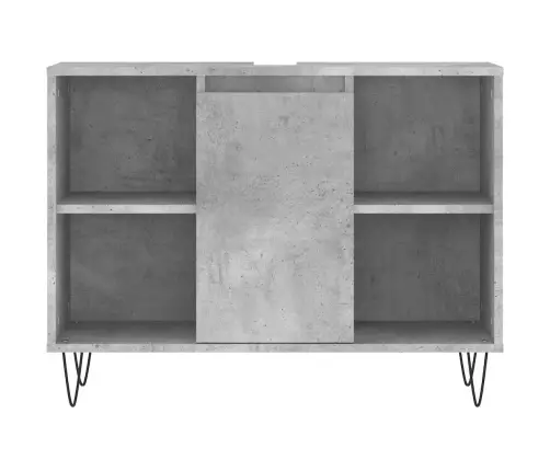 Vannasistabas Skapītis, Pelēks, 80X33X60 Cm, Inženierijas Koks Vidaxl