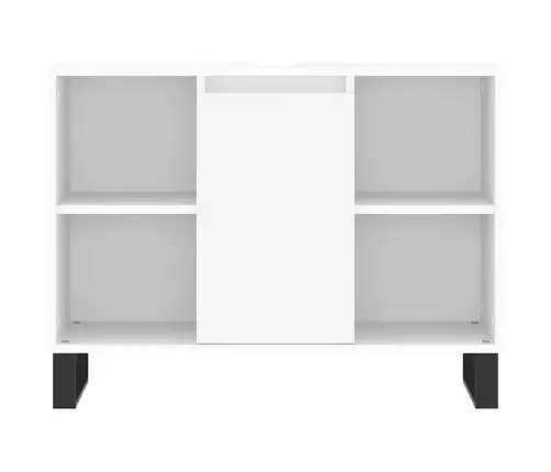 Vannasistabas Skapītis, 80X33X60 Cm, Inženierijas Koks, Balts Vidaxl