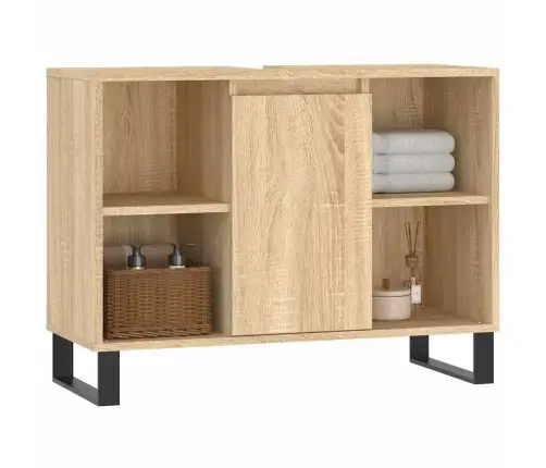 Vonios Kambario Spintelė, Sonoma Ąžuolo, 80X33X60cm Mediena