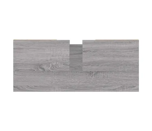 Vannitoakapp, Hall Sonoma Tamm, 80 X 33 X 60 cm Tehispuit