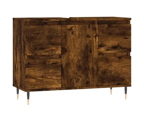 Vannasistabas Skapītis, 80X33X60Cm, Inženierijas Koks, Ozolkoka Vidaxl