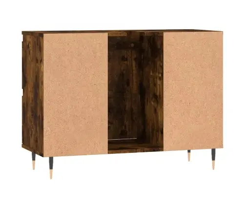 Vannasistabas Skapītis, 80X33X60Cm, Inženierijas Koks, Ozolkoka Vidaxl