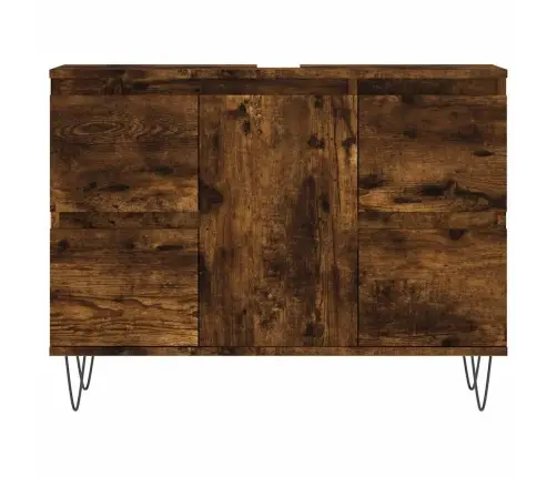 Vonios Kambario Spintelė, Dūminio Ąžuolo, 80X33X60cm Mediena