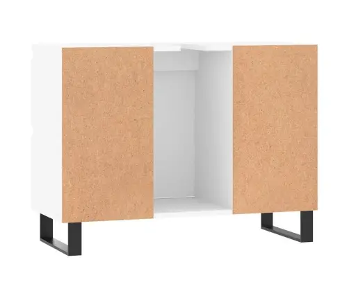 Vannasistabas Skapītis, 80X33X60 Cm, Inženierijas Koks, Balts Vidaxl