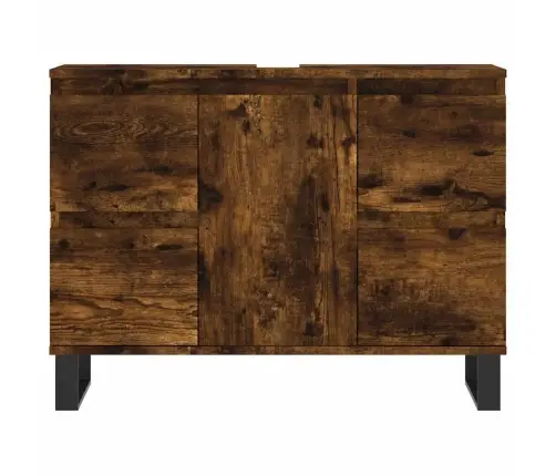 Vannasistabas Skapītis, 80X33X60Cm, Inženierijas Koks, Ozolkoka Vidaxl