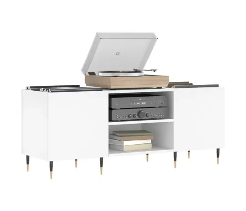 Plaadikapp, Valge, 121 X 38 X 48 cm Tehispuit