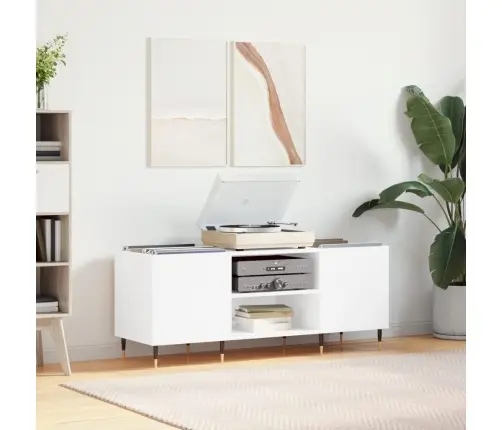 Plaadikapp, Valge, 121 X 38 X 48 cm Tehispuit