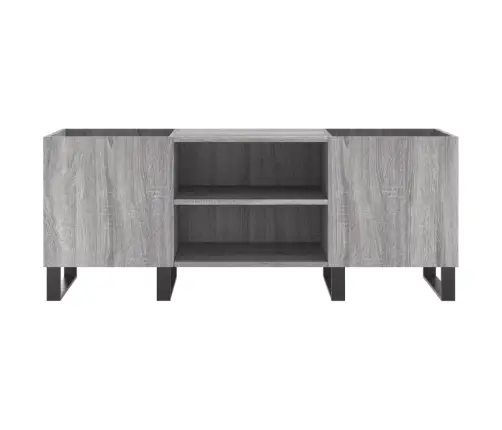 Ierakstu Skapītis, 121X38X48 Cm, Inženierijas Koks, Pelēks Vidaxl