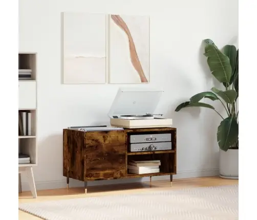 Vinilinių Plokštelių Spintelė, Dūminė, 85X38X48cm Mediena