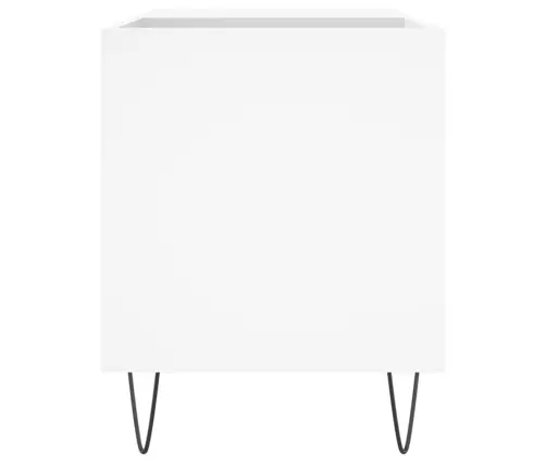 Vinilinių Plokštelių Spintelė, Balta, 85X38X48cm Mediena