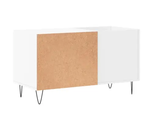 Vinilinių Plokštelių Spintelė, Balta, 85X38X48cm Mediena