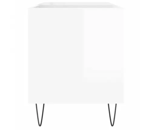 Skapītis, 85X38X48 Cm, Inženierijas Koks, Spīdīgi Balts Vidaxl