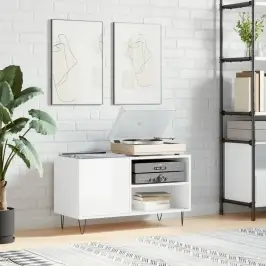 Skapītis, 85X38X48 Cm, Inženierijas Koks, Spīdīgi Balts Vidaxl