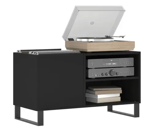 Skapītis, 85X38X48 Cm, Inženierijas Koks, Melns Vidaxl