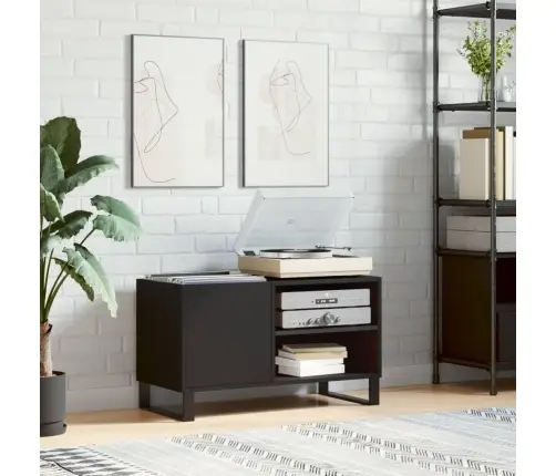 Skapītis, 85X38X48 Cm, Inženierijas Koks, Melns Vidaxl