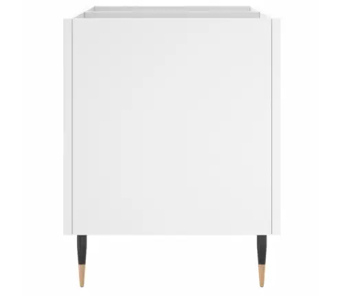 Vinilinių Plokštelių Spintelė, Balta, 74,5X38X48cm Mediena