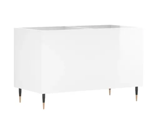 Vinilinių Plokštelių Spintelė, Balta, 74,5X38X48cm Mediena