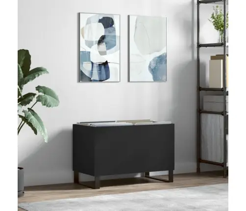 Plaadikapp, Must, 74,5 X 38 X 48 cm Tehispuit