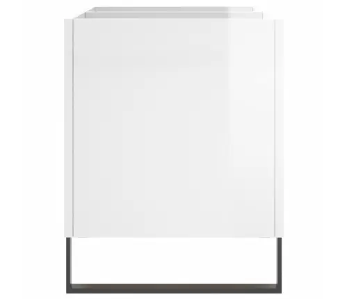 Plaadikapp, Kõrgläikega Valge, 74,5 X 38 X 48 cm Tehispuit