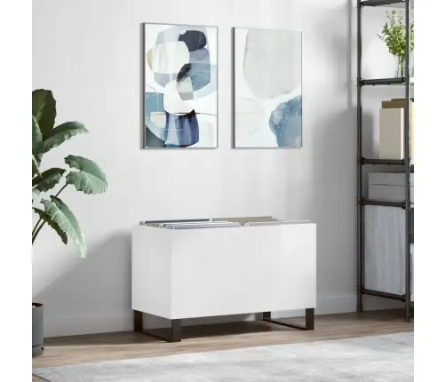 Plaadikapp, Kõrgläikega Valge, 74,5 X 38 X 48 cm Tehispuit