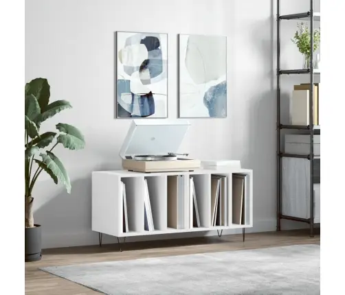 Plaadikapp, Valge, 100 X 38 X 48 cm Tehispuit