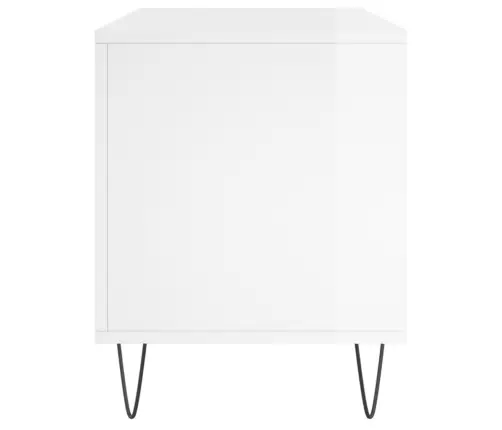 Skapītis, 100X38X48 Cm, Inženierijas Koks, Spīdīgi Balts Vidaxl