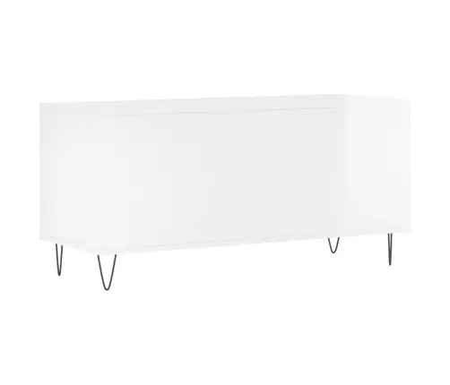 Skapītis, 100X38X48 Cm, Inženierijas Koks, Spīdīgi Balts Vidaxl